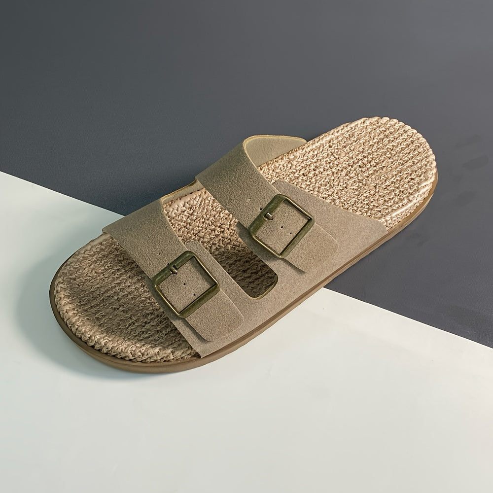 Men's Double Buckle Slide Sandals
