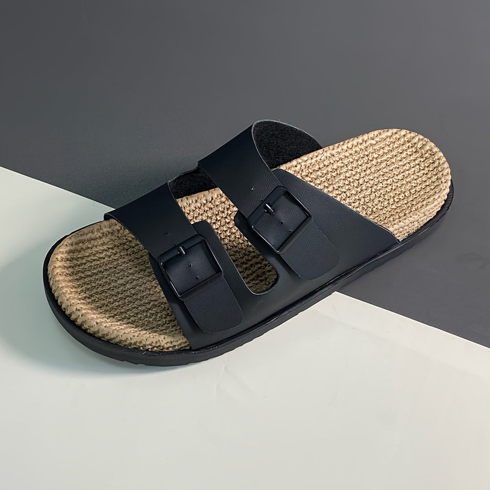 Men's Double Buckle Slide Sandals
