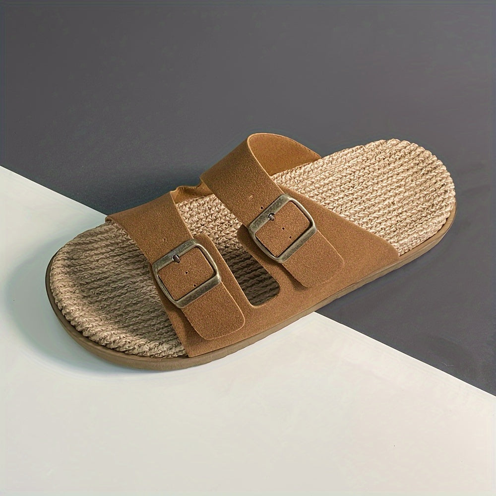 Men's Double Buckle Slide Sandals