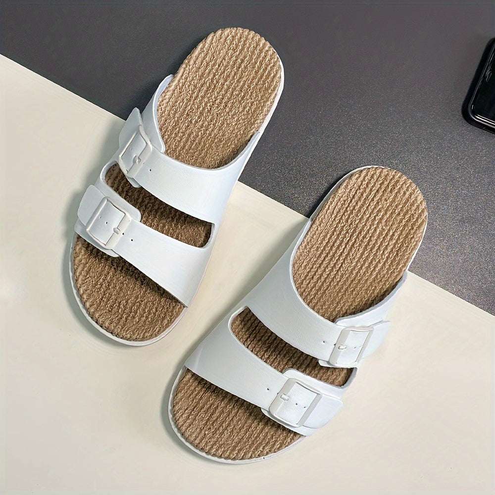 Men's Double Buckle Slide Sandals