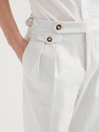 Men's Double-Button Pleated Pants