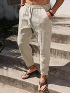 Men's Drawstring Tapered Casual Pants