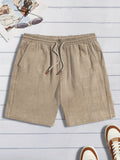 Men's Drawstring Textured Shorts