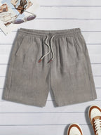 Men's Drawstring Textured Shorts