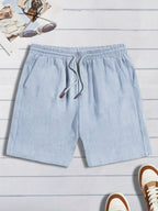 Men's Drawstring Textured Shorts