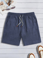 Men's Drawstring Textured Shorts