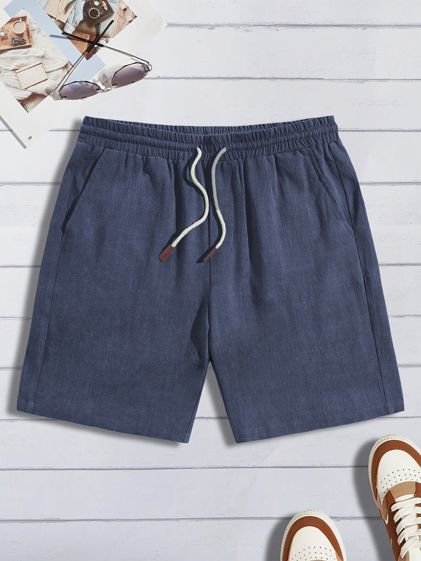 Men's Drawstring Textured Shorts