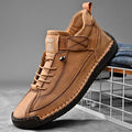 Men's Elastic Strap Lace-Up Shoes