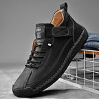 Men's Elastic Strap Lace-Up Shoes