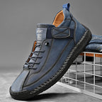 Men's Elastic Strap Lace-Up Shoes