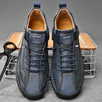 Men's Elastic Strap Lace-Up Shoes