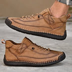 Men's Elastic Strap Lace-Up Shoes