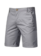 Men's Elastic Waist Button Shorts