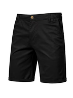 Men's Elastic Waist Button Shorts