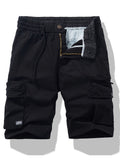 Men's Elastic Waist Cargo Shorts