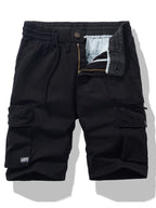 Men's Elastic Waist Cargo Shorts