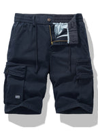 Men's Elastic Waist Cargo Shorts