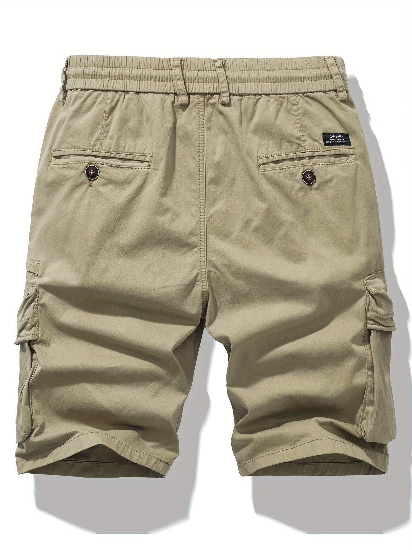 Men's Elastic Waist Cargo Shorts
