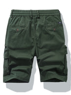 Men's Elastic Waist Cargo Shorts