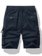 Men's Elastic Waist Cargo Shorts