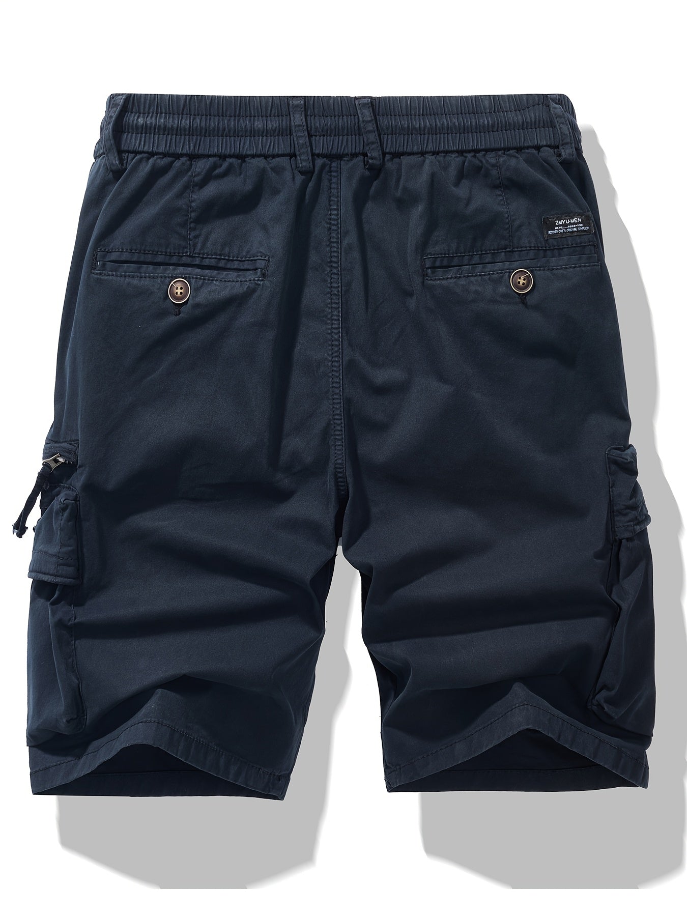 Men's Elastic Waist Cargo Shorts