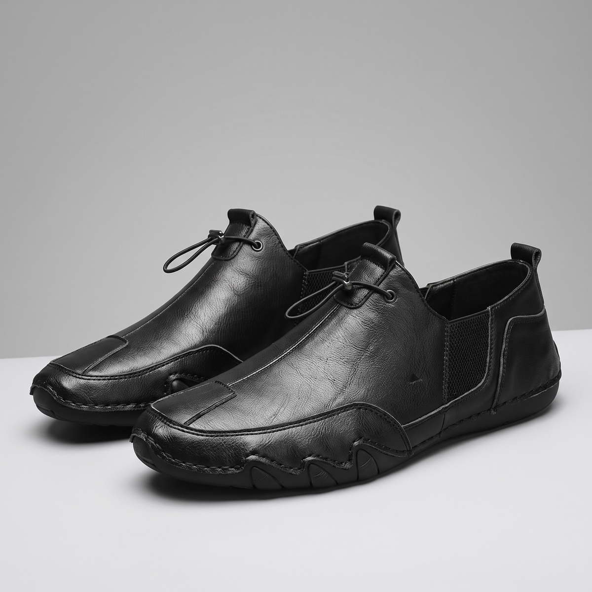 Men's Elasticated Toggle Slip-On Shoes