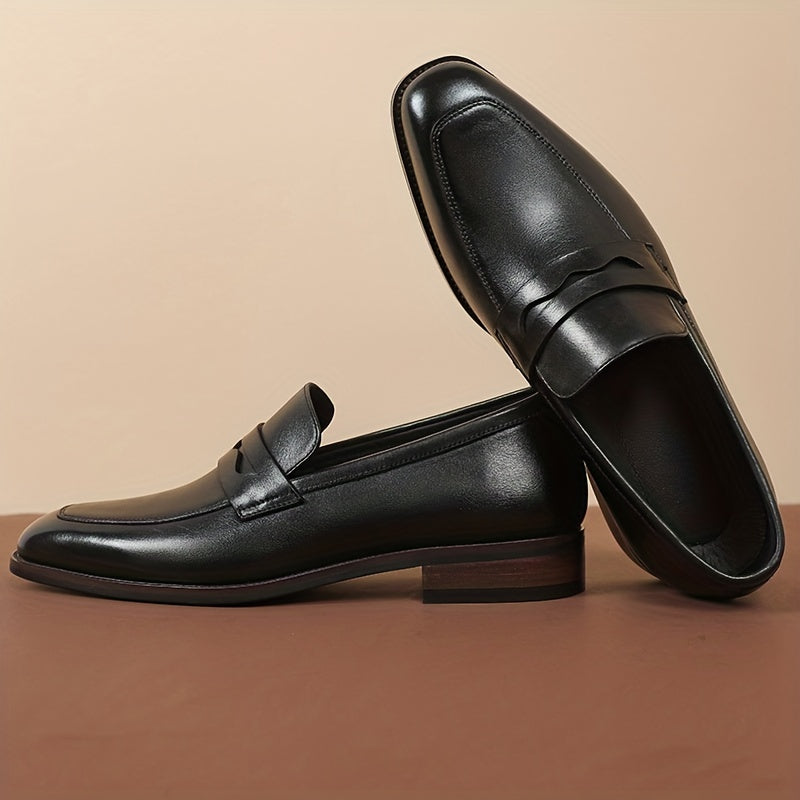 Men's Elongated Toe Penny Loafers