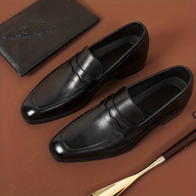 Men's Elongated Toe Penny Loafers