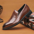 Men's Elongated Toe Slip-On Shoes