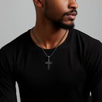 Men's Engraved Cross Necklace