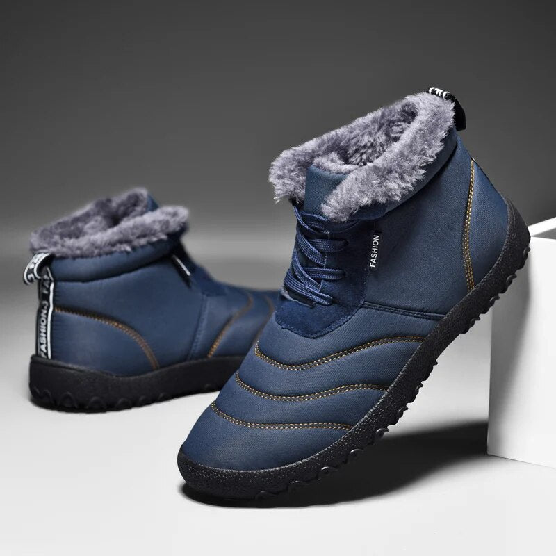 Men's Faux-Fur-Lined Ankle Boots