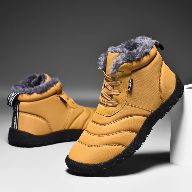 Men's Faux-Fur-Lined Ankle Boots