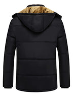 Men's Faux Fur-Lined Full-Zip Hooded Parka