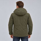 Men’s Faux Fur-Lined Full-Zip Hooded Jacket
