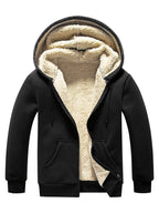 Men's Faux Shearling Full-Zip Hoodie