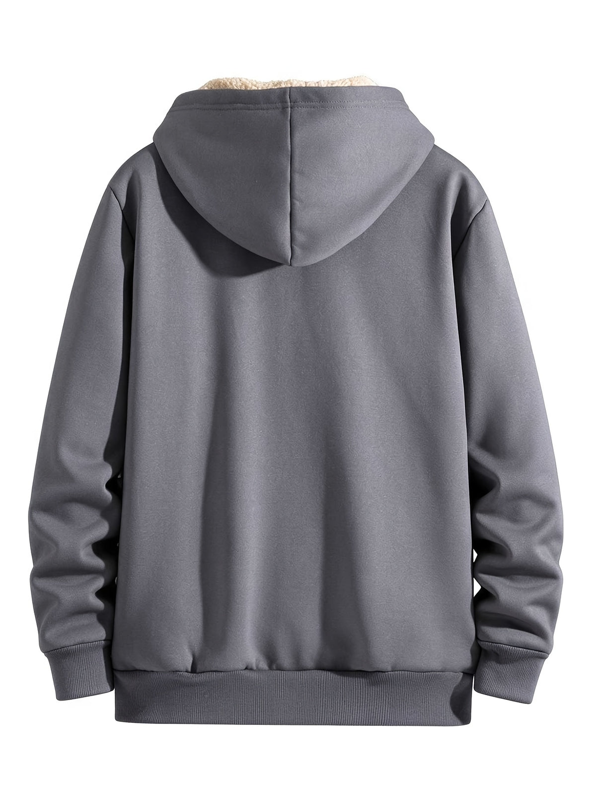 Men's Faux Shearling Full-Zip Hoodie