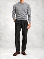 Men's Fine Knit Turtleneck Sweater and Slim Pants Set