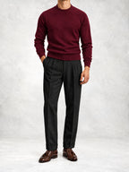 Men's Fine Knit Turtleneck Sweater and Slim Pants Set