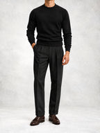 Men's Fine Knit Turtleneck Sweater and Slim Pants Set