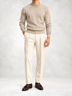 Men's Fine Knit Turtleneck Sweater and Slim Pants Set