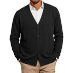 Men's Fine Knit V-Neck Cardigan