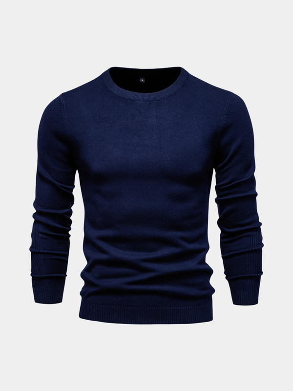 Men's Fine Knit Slim Fit Crew Neck Sweater