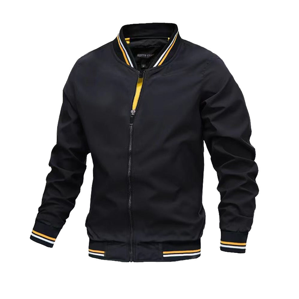 Men's Front Zip Bomber Jacket