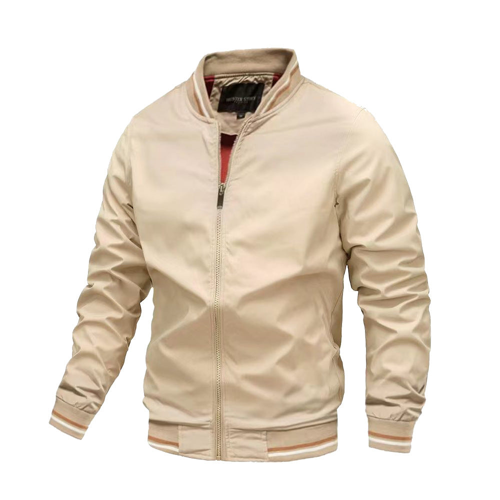 Men's Front Zip Bomber Jacket