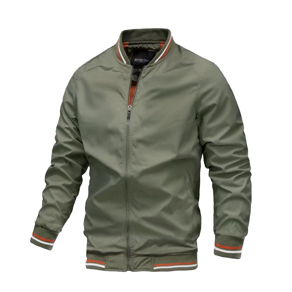 Men's Front Zip Bomber Jacket