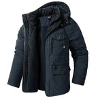 Men's Full-Zip Faux Fur-Lined Hooded Parka