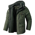 Men's Full-Zip Faux Fur-Lined Hooded Parka
