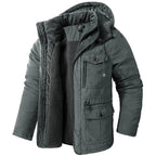 Men's Full-Zip Faux Fur-Lined Hooded Parka