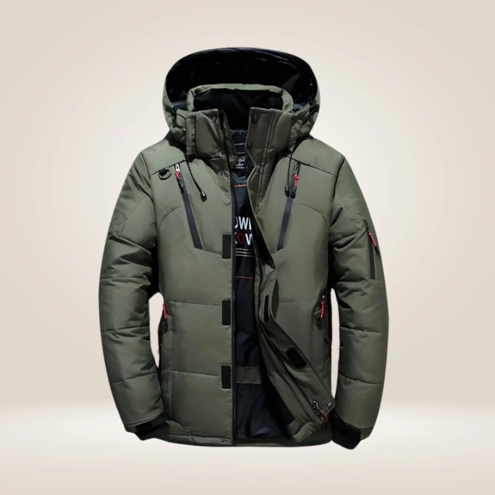 Men's Full-Zip Hooded Puffer Jacket