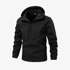 Men's Full-Zip Hooded Utility Jacket